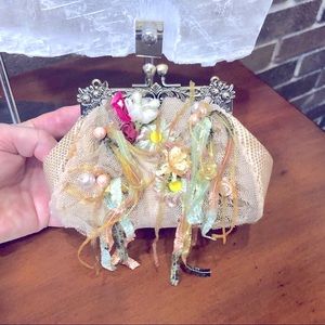 Mary Frances Retired Purse Crystals Pearls